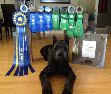 Bach with his awards